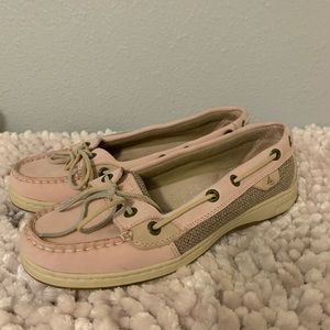 Sperry Top Siders 6.5 loafers boat shoes pink